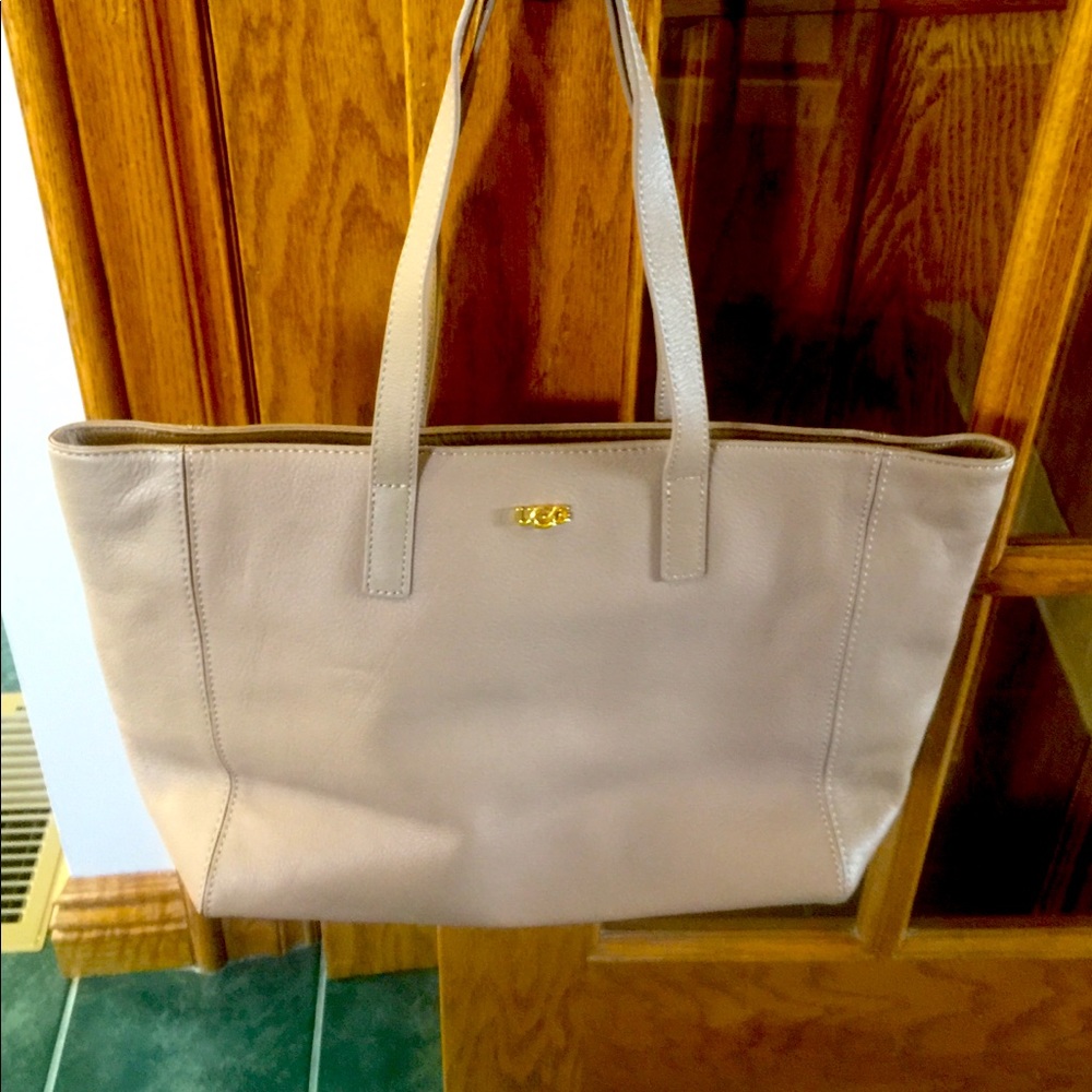 UGG authentic new beige leather shoulder bag